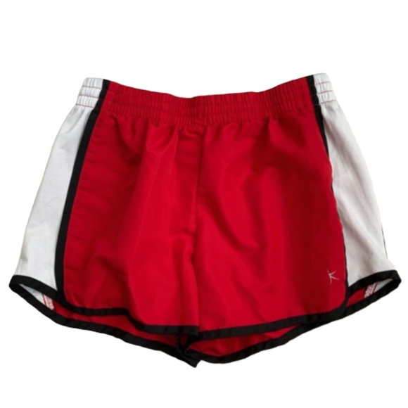 Danskin Now Red White Athletic Shorts 